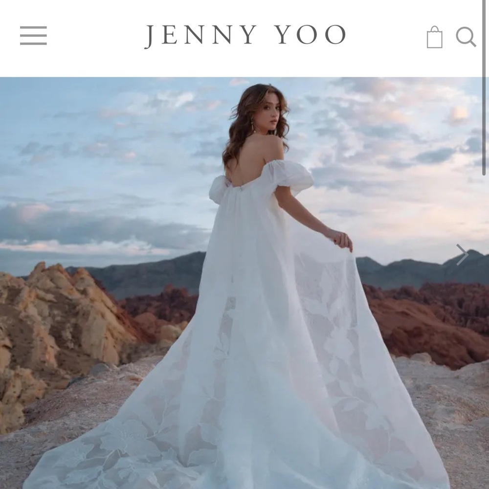 Jenny Yoo White Bridal Cape (Giselle Cape)